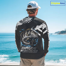 Load image into Gallery viewer, Beautiful Black Drum Fishing Shirts Long Sleeve For Men, Fishing Shirt Tournament NHT447