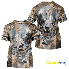 Load image into Gallery viewer, Deer Hunting Grim Reaper Camo Forest 3D All Over Printed Shirt, Personalized Hunting Shirt NHT273