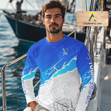 Load image into Gallery viewer, Marlin Fishing Custom Fishing Shirts Long Sleeve For Men, Marlin Saltwater Fishing Shirt NHT643
