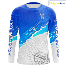 Load image into Gallery viewer, Marlin Fishing Custom Fishing Shirts Long Sleeve For Men, Marlin Saltwater Fishing Shirt NHT643