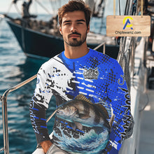 Load image into Gallery viewer, Personalized Black Drum Fishing Jerseys For Fishing Team, Tournament Fishing Shirts NHT448