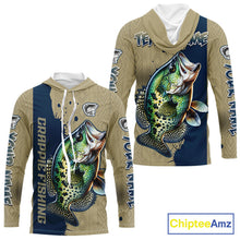 Load image into Gallery viewer, Personalized Crappie Hooded Fishing Shirts Long Sleeve For Men, Crappie Fishing Jerseys NHT510