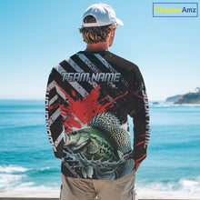 Load image into Gallery viewer, Custom Crappie Long Sleeve Tournament Fishing Shirts, Crappie Fishing Jerseys NBT713