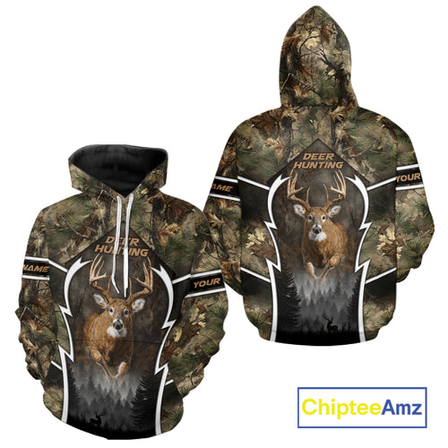 Deer Hunting Forest Camo 3D All Over Printed Shirts - Mule Deer Hunting Season, Hunting Clothes NBT35