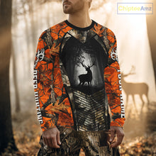 Load image into Gallery viewer, Personalized Orange Camo Whitetail Deer Hunting Shirt With 3D Print For Deer Hunters NBT287