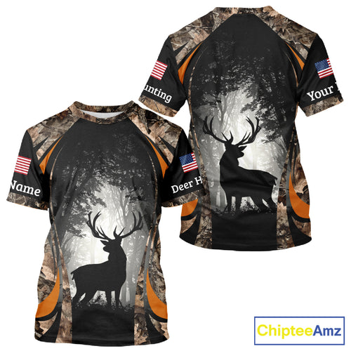 Deer Hunting Fall Forest Camo 3D All Over Printed Shirts, Deer Hunting Season NBT233