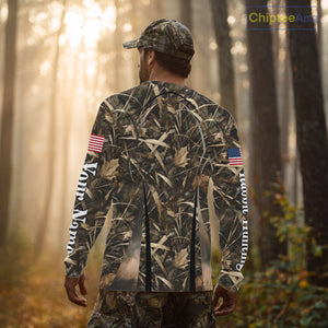 Custom Beagle Dog Rabbit Hunting US Flag Camo Shirts, Rabbit Hunting Gifts for Men NBT234