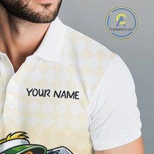 Load image into Gallery viewer, Funny Duck Golf Polo Shirt For Men, Cute Duck With Beer Print Shirt, Sporty Animal Golf Gift NBT516