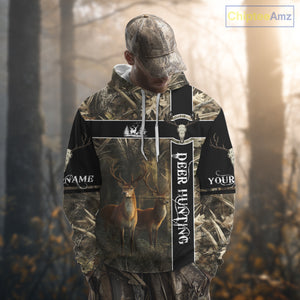 Best Camouflage Deer Hunting Shirt for Hunter, Deer Hunting Crew Shirt, Hunting Gifts NBT53