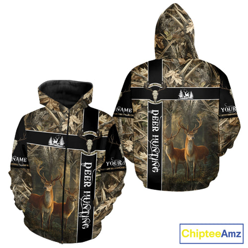 Best Camouflage Deer Hunting Shirt for Hunter, Deer Hunting Crew Shirt, Hunting Gifts NBT53