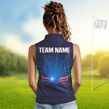 Load image into Gallery viewer, Person wearing a sleeveless shirt with 'TEAM NAME' on the back, standing on a golf course.