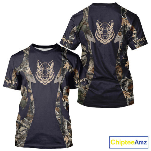 Best Wild Boar Hunting Camo Custom Name Shirts for Hunter, Gifts for Hunters NBT171