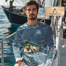 Load image into Gallery viewer, Custom Largemouth Bass Long Sleeve Tournament Fishing Shirts, Team Bass Fishing Jerseys NBT696