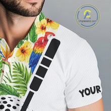 Load image into Gallery viewer, Funny Tropical Parrot And Golf Pattern Mens Polo Golf Shirts Custom Golf Team Shirts Golfer Outfit, Golf Gifts NBT700