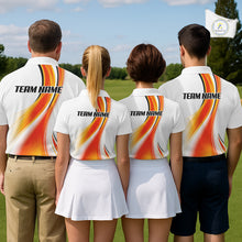Load image into Gallery viewer, Four people wearing matching golf outfits with 'Team Name' on the back