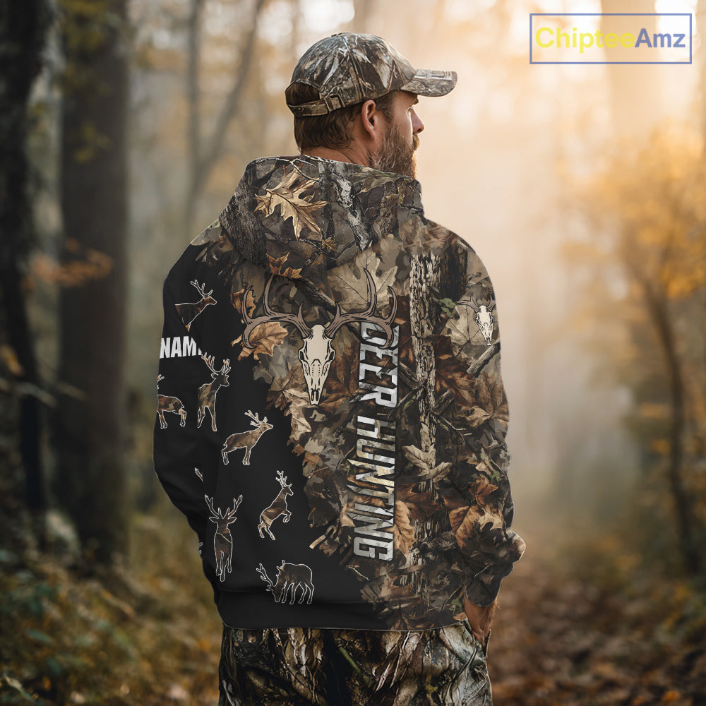 Personalized Camo Forest 3D Animal Deer Hunting Shirt Hunting Clothes For Season NBT330