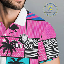 Load image into Gallery viewer, Custom Funny Golfer Animal Print Pattern Golf Polo Shirts, Golf Shirt For Men, Golf Gifts NBT702
