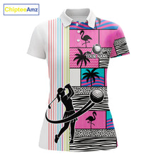 Load image into Gallery viewer, Custom Funny Golfer Animal Print Pattern Golf Polo Shirts, Golf Shirt For Women, Golf Gifts NBT702