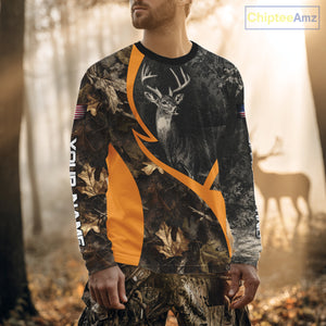 Deer Hunting Dark Brown Camouflage 3D All Over Printing Shirts, Hunting Gifts for Men NBT232