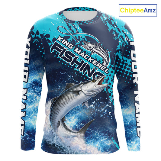 Thunder Lightning King Mackerel Performance Fishing Shirts, King Mackerel Offshore Fishing Shirts NBT453