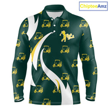 Load image into Gallery viewer, Custom Best Dad Golf Polo Shirt, Fathers Day Gift For Dad Papa, Golf Outfit, Men Polo Shirt NBT711