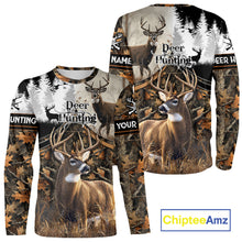 Load image into Gallery viewer, Custom Whitetail Deer Hunting Shirt Camouflage Deer Hunter Custom Name, Hunting Gift NBT291