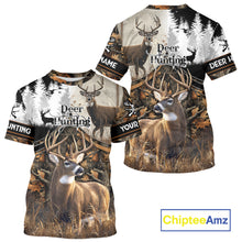Load image into Gallery viewer, Custom Whitetail Deer Hunting Shirt Camouflage Deer Hunter Custom Name, Hunting Gift NBT291
