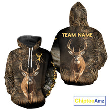 Load image into Gallery viewer, Custom Brown Camo with US Flag Deer Hunting Shirts for Men, Deer Hunting Clothes, Hunting Gifts NBT52
