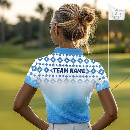 Personalized Green Golf Polos Shirts For Women Custom Golf Ball Ladies Golf Tops NBT535