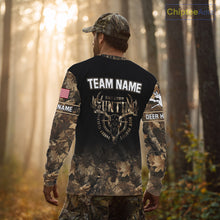 Load image into Gallery viewer, Brown Camo Whitetail Deer Hunting Shirt – Personalized Bow Hunting Apparel for Men, Hunter Gifts NBT28