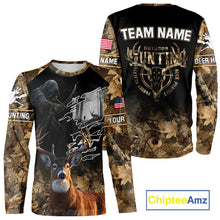 Load image into Gallery viewer, Brown Camo Whitetail Deer Hunting Shirt – Personalized Bow Hunting Apparel for Men, Hunter Gifts NBT28