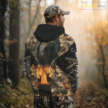 Load image into Gallery viewer, Best Deer Hunting Camo Shirts with Buck Head - Big Game Hunting Gifts for Men NBT49
