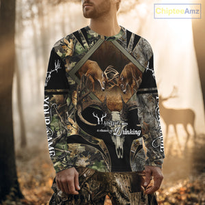 Personalized Mule Deer Hunting Forest Camo 3D All Over Printed Shirts, Best Deer Hunting Gifts for Men NBT77