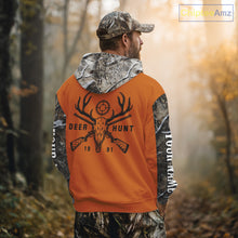 Load image into Gallery viewer, Personalized Deer Hunting Orange Camouflage Custom Name 3D Print Shirt, Deer Hunting Gifts NBT82