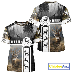 Deer Hunting Brown Camouflage Custom Shirts, Camouflage Deer Shirt, Hunting Gifts NBT74