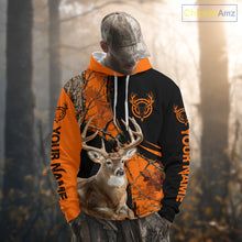 Load image into Gallery viewer, Deer Hunting Orange Camouflage 3D Prints Shirts Hunters, Best Custom Hunting Shirts NBT178
