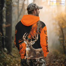 Load image into Gallery viewer, Deer Hunting Orange Camouflage 3D Prints Shirts Hunters, Best Custom Hunting Shirts NBT178