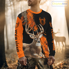Load image into Gallery viewer, Deer Hunting Orange Camouflage 3D Prints Shirts Hunters, Best Custom Hunting Shirts NBT178