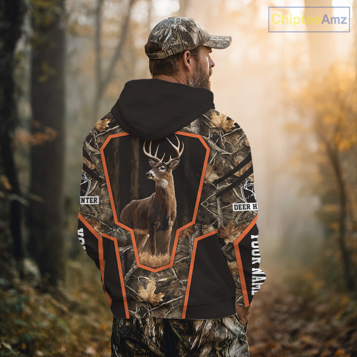Deer Hunting 3D Prints Shirts Camouflage Shirts for Deer Hunters, Personalized Hunting Shirts NBT170