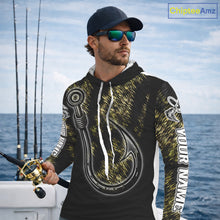 Load image into Gallery viewer, Custom Fish Hooks Bass Fishing Tournament Shirts Long Sleeve, Bass Fishing Shirts NBT454
