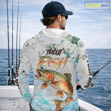 Load image into Gallery viewer, Rainbow Trout Custom UPF Fishing Shirts Long Sleeve, Trout Fishing Shirts NBT417