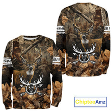 Load image into Gallery viewer, Deer Hunting Custom Name Camouflage Hunting Clothing, Deer Hunting Shirt, Hunting Gifts NBT289