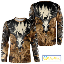 Load image into Gallery viewer, Personalized Deer Hunting Camo with Deer Skull 3D Printing Shirts Hunting Gift for Hunter NBT290
