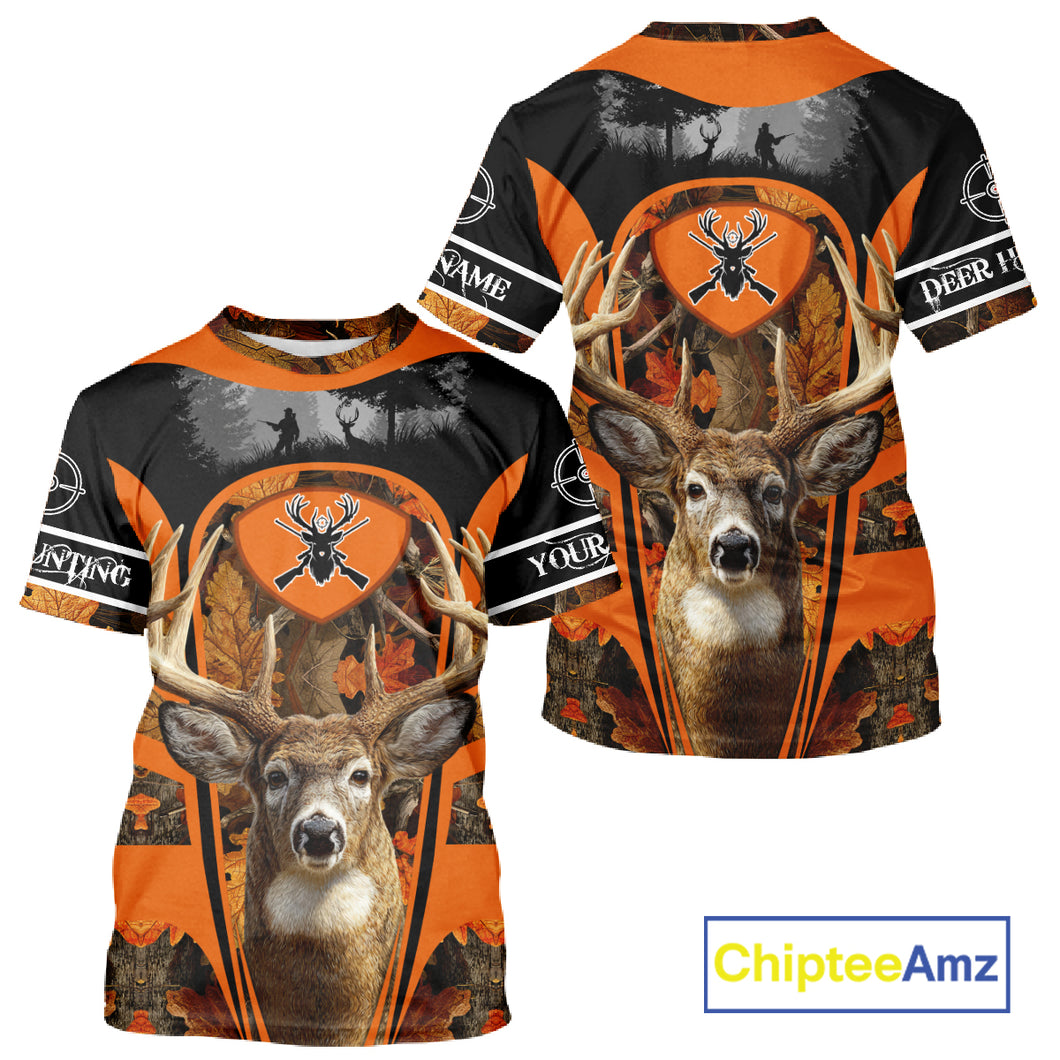 Personalized Deer Hunting 3D All Over Printed Shirts Custom Deer Camo Shirt Hunting Gifts NBT292