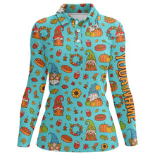 Load image into Gallery viewer, Autumn Gnomes Thanksgiving Golf Polo Shirt Custom Funny Golf Shirts For Women Golfing Gifts LDT0843