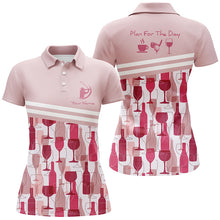 Load image into Gallery viewer, Golf Wine Seamless Pattern Plan For The Day Personalized Pink Shirts For Women, Golf Gifts LDT0236