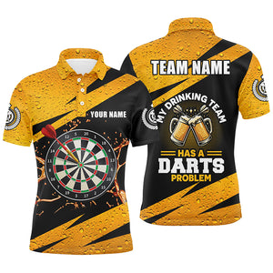My Drinking Team Has A Darts Problem Darts Polo Shirt Custom Beer Dart Jerseys For Mens LDT1456