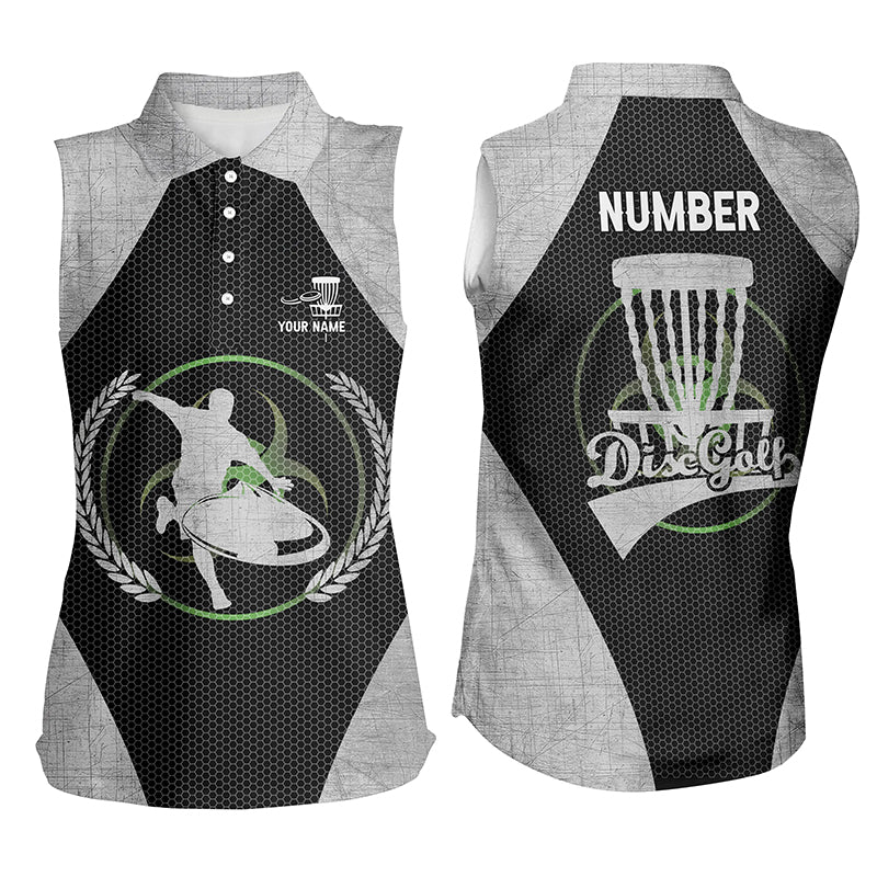 Custom Name And Number Womens Sleeveless Disc Golf Polo Shirts Personalized Cool Golf Gifts For Women LDT0284