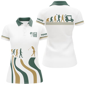 Evolution Of The Golf White Polo Shirt Lets Par Tee Custom Golf Shirts For Women Golf Gifts LDT0425