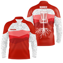 Load image into Gallery viewer, Red Mountains Golf Course Mens Disc Polo Shirt Custom Disc Golf Shirts For Men Cool Golf Gifts LDT0788